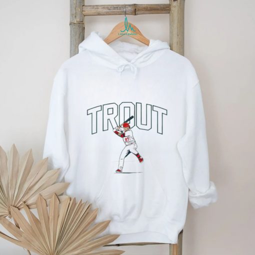 Mike Trout Los Angeles Angels slugger swing shirt