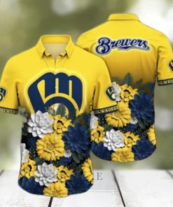 Milwaukee Brewers MLB Flower Hawaii Shirt And Tshirt For Fans