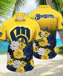 Milwaukee Brewers MLB Flower Hawaii Shirt And Tshirt For Fans