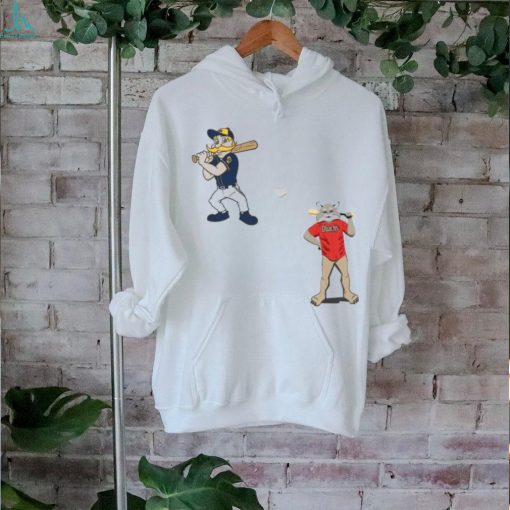 Milwaukee Brewers VS Arizona Diamondbacks MLB 2024 mascot cartoon baseball shirt