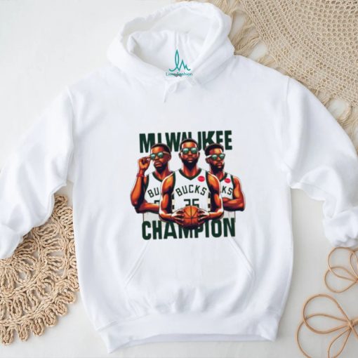 Milwaukee Bucks champion basketball cartoon shirt