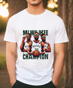 Milwaukee Bucks champion basketball cartoon shirt