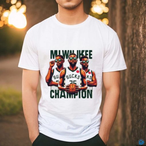 Milwaukee Bucks champion basketball cartoon shirt