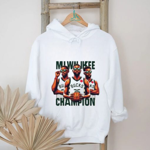Milwaukee Bucks champion basketball cartoon shirt