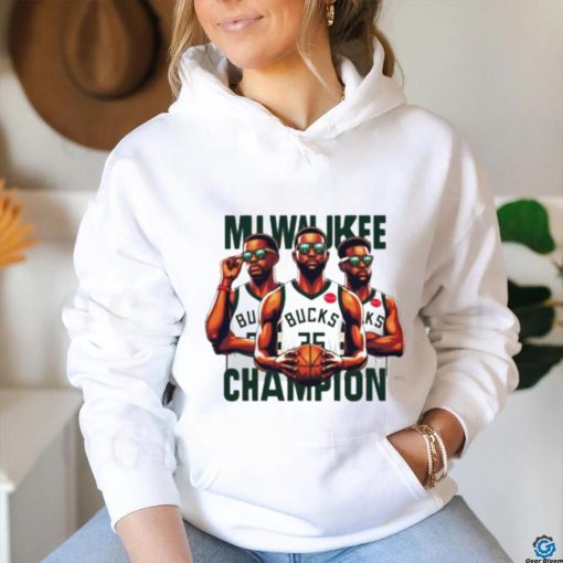 Milwaukee Bucks champion basketball cartoon shirt