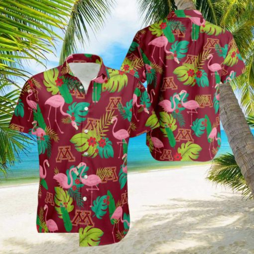 Minnesota Golden Gophers Football Hawaiian Shirt Flamingo Funny Summer For Men WomenMinnesota Golden Gophers Football Hawaiian Shirt Flamingo Funny Summer For Men Women