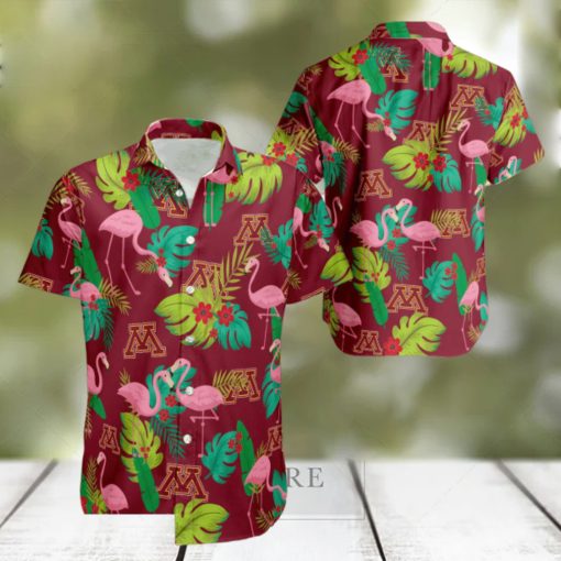 Minnesota Golden Gophers Football Hawaiian Shirt Flamingo Funny Summer For Men WomenMinnesota Golden Gophers Football Hawaiian Shirt Flamingo Funny Summer For Men Women