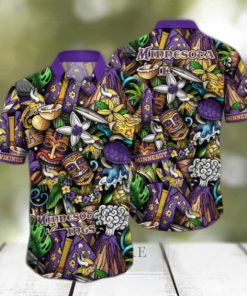 Minnesota Vikings NFL Flower Hawaii Shirt And Tshirt For Fans, Custom Summer Football Shirts NA49896