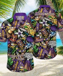 Minnesota Vikings NFL Flower Hawaii Shirt And Tshirt For Fans, Custom Summer Football Shirts NA49896