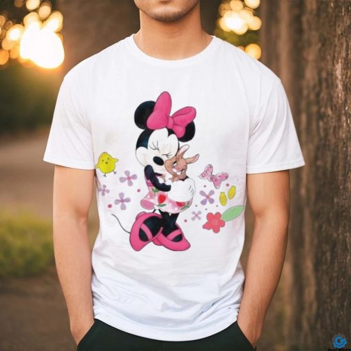 Minnie hug Bunny Disney Easter funny shirt