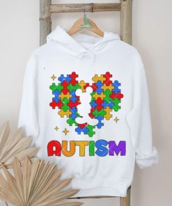 Mouse Autism Heart Puzzle Piece 2nd April Cartoon Autism shirt