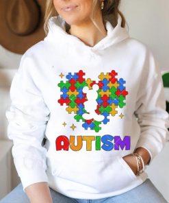 Mouse Autism Heart Puzzle Piece 2nd April Cartoon Autism shirt