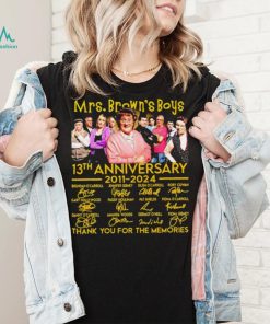 Mrs. Brown’s Boys 13th anniversary 2011 2024 thank you for the memories signatures shirt