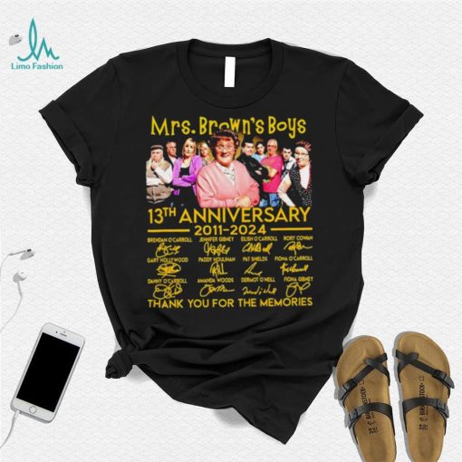 Mrs. Brown’s Boys 13th anniversary 2011 2024 thank you for the memories signatures shirt