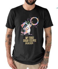 My First Solar Eclipse Totality April 8, 2024 Kawaii Cat Shirt