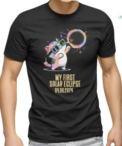 My First Solar Eclipse Totality April 8, 2024 Kawaii Cat Shirt