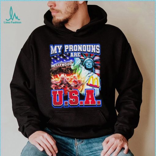 My Pronouns Are U.S.A Trump shirt