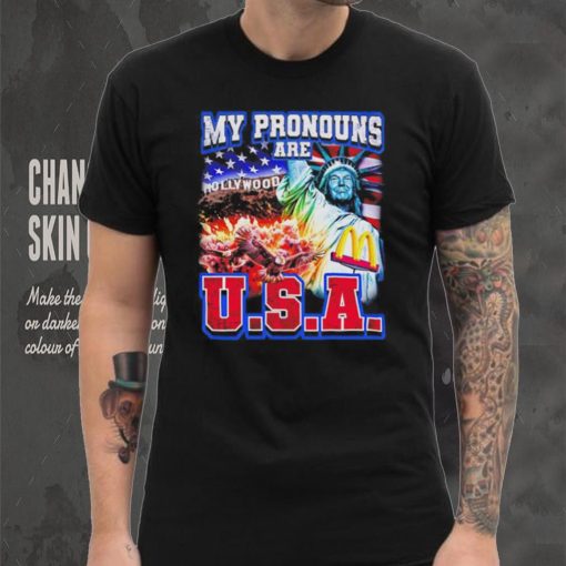 My Pronouns Are U.S.A Trump shirt