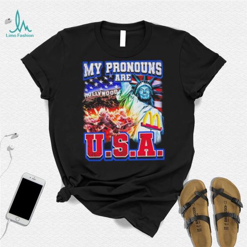 My Pronouns Are U.S.A Trump shirt