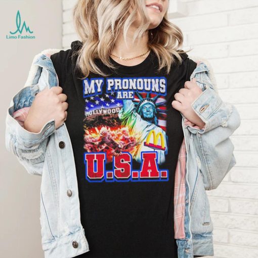 My Pronouns Are U.S.A Trump shirt