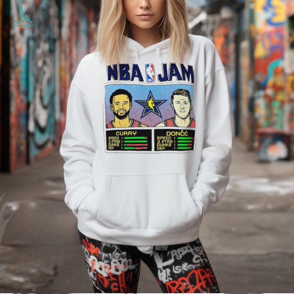 NBA Jam Stephen Curry and Luka Doncic shirt NBA Jam Stephen Curry and Luka Doncic shirt
