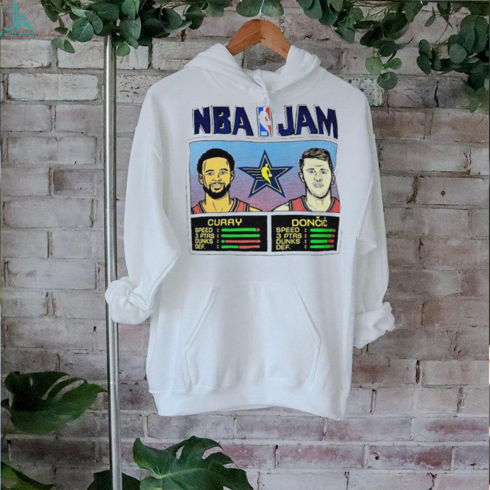NBA Jam Stephen Curry and Luka Doncic shirt NBA Jam Stephen Curry and Luka Doncic shirt