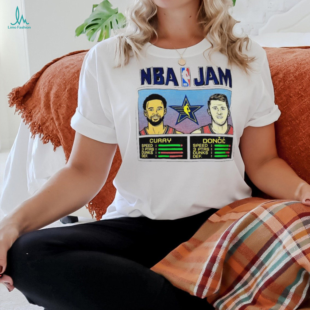 NBA Jam Stephen Curry and Luka Doncic shirt NBA Jam Stephen Curry and Luka Doncic shirt