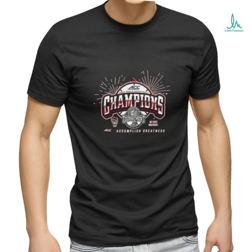 NC State Wolfpack 2024 ACC Men’s Basketball Conference Tournament Champions Locker Room T Shirt