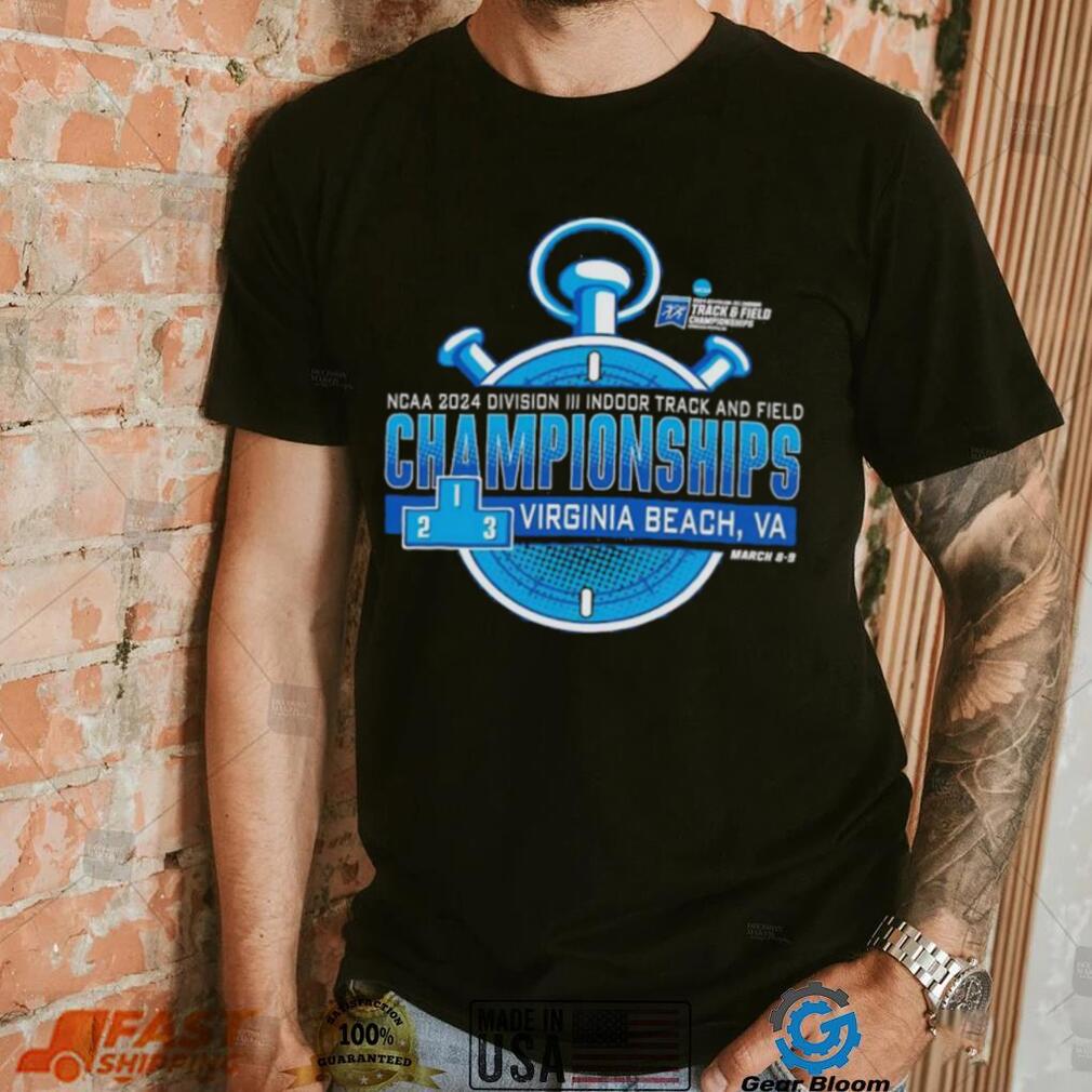 NCAA 2024 Division III Indoor track and field Championships Virginia beach shirt NCAA 2024 Division III Indoor track and field Championships Virginia beach shirt