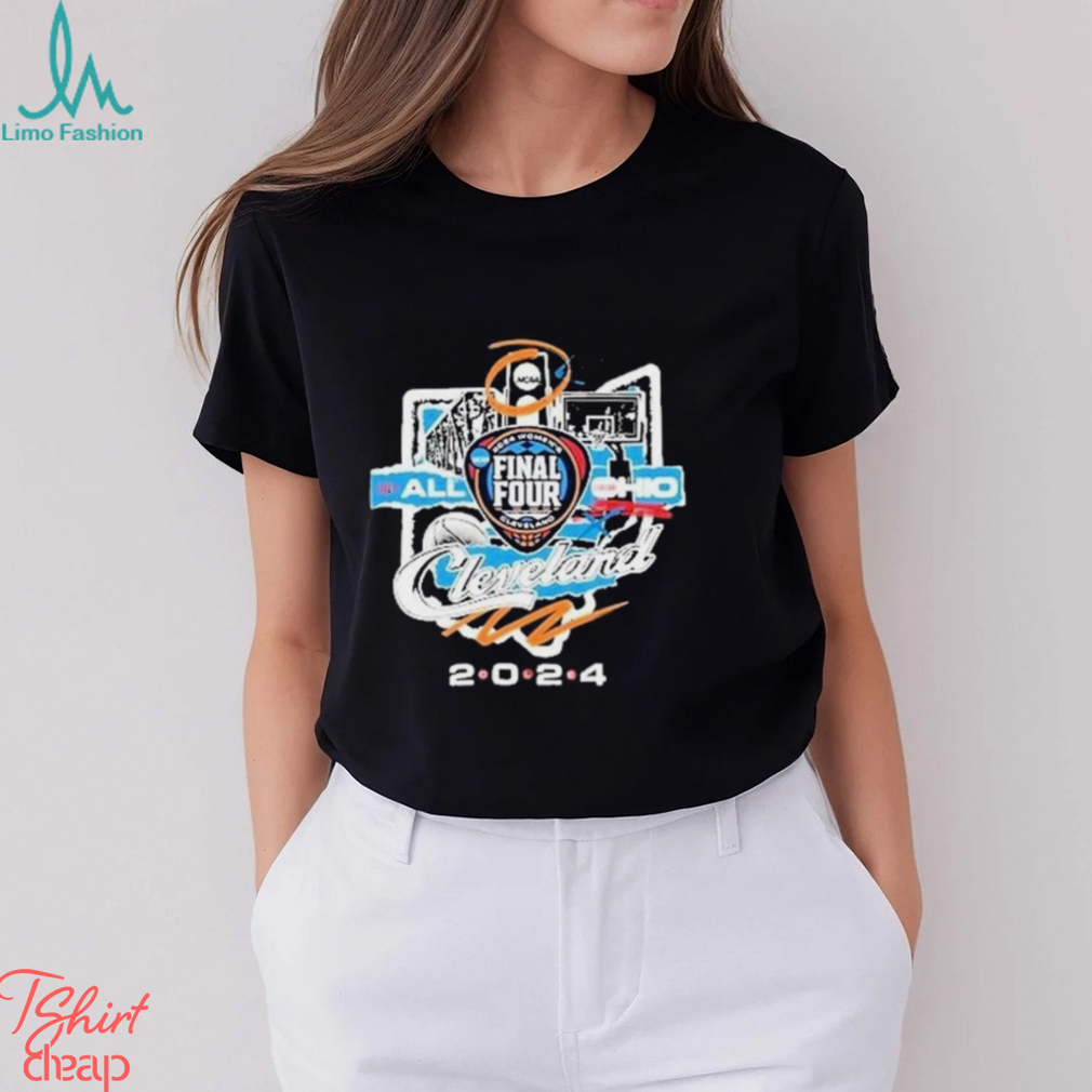 NCAA Final Four 2024 Women’s Basketball Cleveland Official T Shirt NCAA Final Four 2024 Women’s Basketball Cleveland Official T Shirt