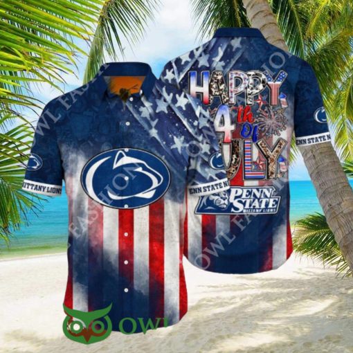 NCAA1 Penn State Nittany Lions Independence Day Holidays Hawaiian Shirt 2024