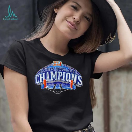 NFL Super Bowl XLI Champs Indianapolis Colts logo shirt