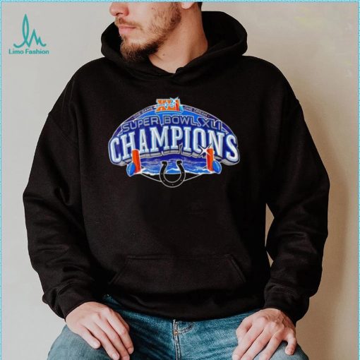 NFL Super Bowl XLI Champs Indianapolis Colts logo shirt