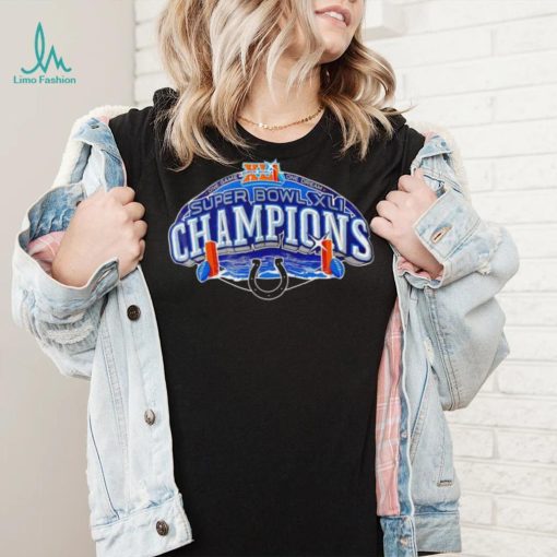 NFL Super Bowl XLI Champs Indianapolis Colts logo shirt