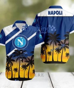 Napoli FC Logo Button Down Hawaiian Shirt Hip Summer Trend