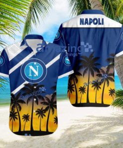 Napoli FC Logo Button Down Hawaiian Shirt Hip Summer Trend