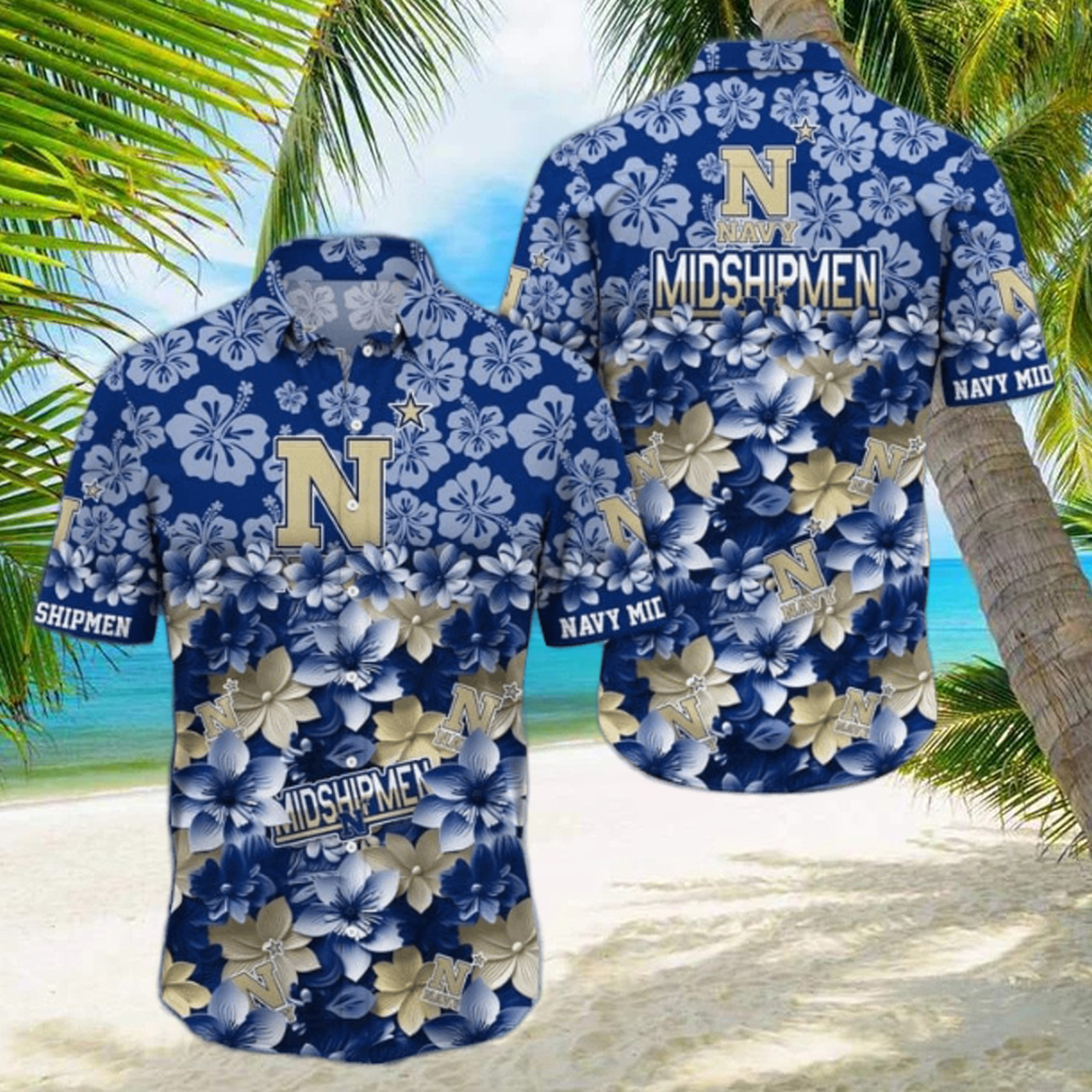 Navy Midshipmen NCAA3 Hawaiian Shirt Trending Summer Navy Midshipmen NCAA3 Hawaiian Shirt Trending Summer