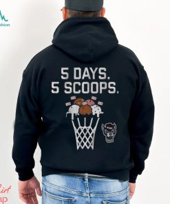 Nc State Basketball 5 Days 5 Scoops Shirt