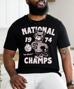 Ncsu National 1974 Go State Champs Mascot T shirt