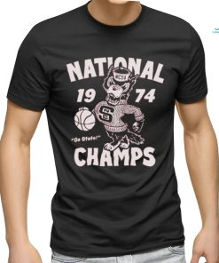 Ncsu National 1974 Go State Champs Mascot T shirt