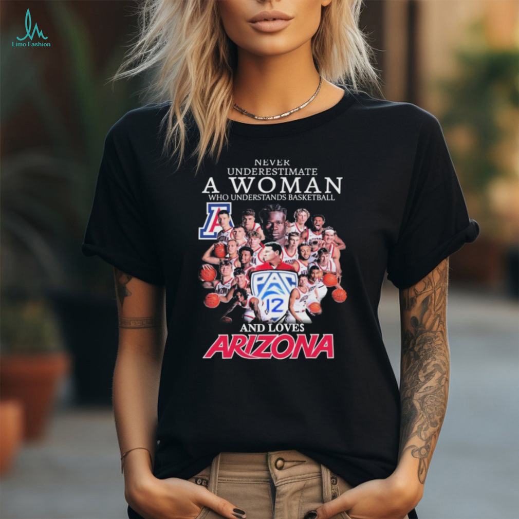 Never Underestimate A Woman Who Understands Basketball And Loves Arizona Wildcats Men’s Basketball Signatures Shirt Never Underestimate A Woman Who Understands Basketball And Loves Arizona Wildcats Men’s Basketball Signatures Shirt
