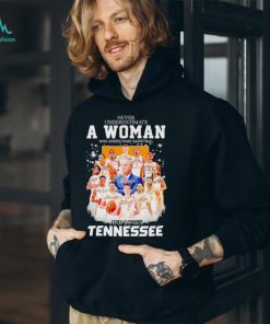 Never underestimate a woman who understands basketball and loves Tennessee Volunteers men’s basketball 2024 signatures shirt