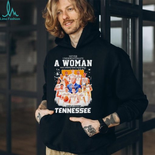 Never underestimate a woman who understands basketball and loves Tennessee Volunteers men’s basketball 2024 signatures shirt