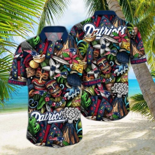 New England Patriots NFL Flower Hawaii Shirt And Tshirt For Fans