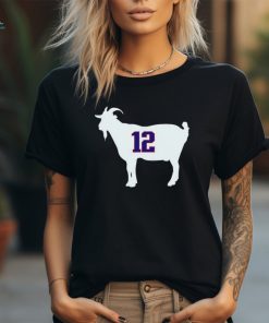 New England Patriots Tom Brady goat 12 shirt