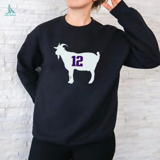 New England Patriots Tom Brady goat 12 shirt