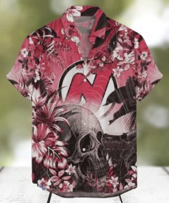 New Jersey Devils NHL Hawaiian Shirt Tropical Skull Design For Men Women