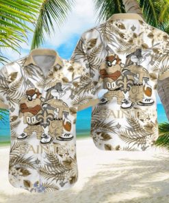 New Orleans Saints Hawaiian Shirt Taz and Bugs For NFL Team