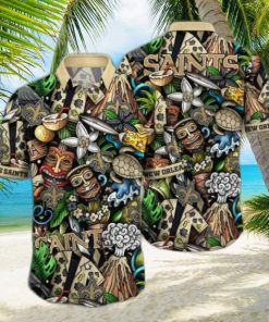 New Orleans Saints NFL Flower Hawaii Shirt And Tshirt For Fans