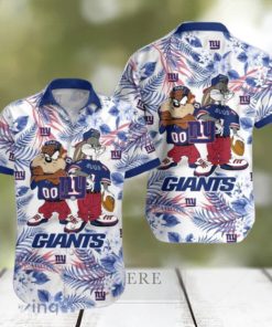 New York Giants Hawaiian Shirt Taz and Bugs For NFL Team